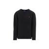 Polo Solid Color Long Sleeve Pullover Sweatshirt Kids Sweatshirt Black 323772102-004