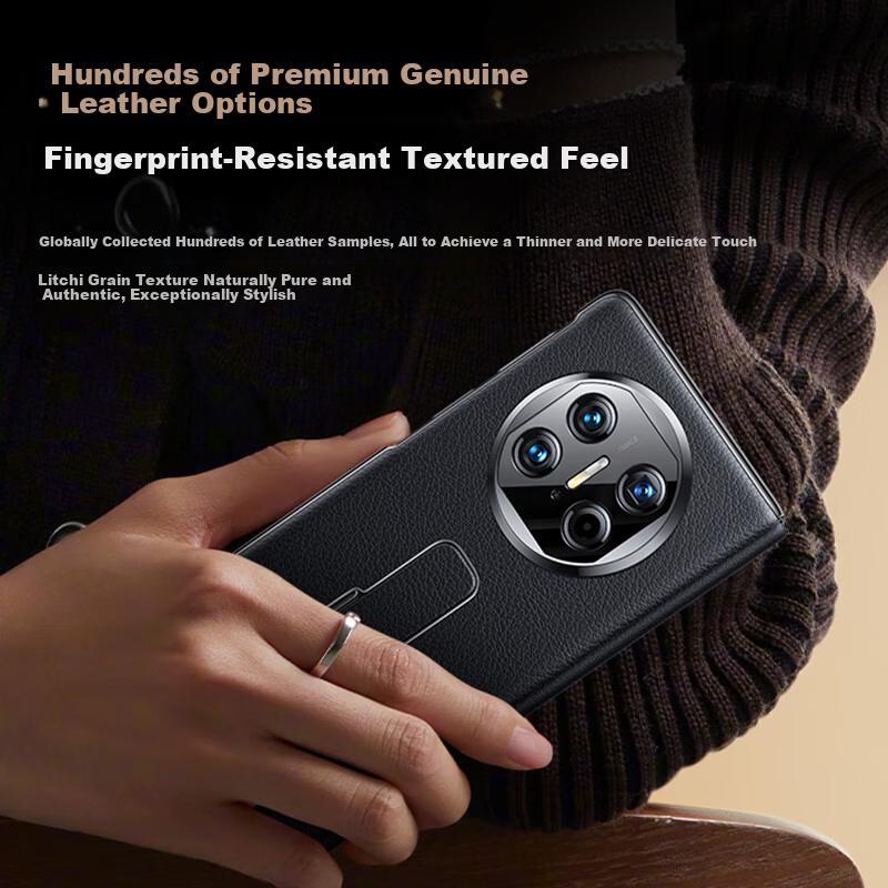 Mofi Flip Leather Case Wristband Huawei Mate X5 Classic Edition Foldable Screen Full-Coverage Shockproof Magnetic Mid-Axis Ultra-Thin Phone Case