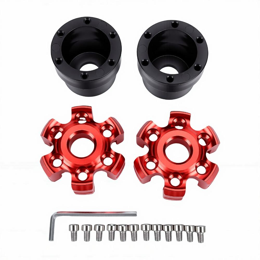 2pcs Falling Protection Front Fork Crash Protectors 6-Hole CNC Aluminum Sliders Motorcycles