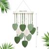 Wind Chimes & Hanging Decorations Bedroom Parts Handcrafted Woven Wall Tapestry: Leaf-Design For-Stylish Living Room Décor