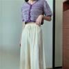 Летние женские шифоновые широкие брюки повседневные свободные прямые брюки для девочек ультратонкие брюки с высокой талией