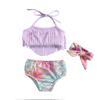 Girls' Mermaid Tassel Bikini Set - Summer Split Swimsuit for Children