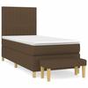 3137296 vidaXL Divan Bed with Mattress Dark Brown 100x200 Cm