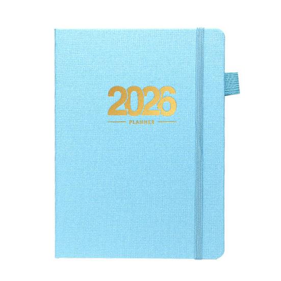 Ежедневник-планер на 2026 год, формат А5, для планирования, ведения дневника и отслеживания целей, 144 страницы, профессиональный планировщик задач.