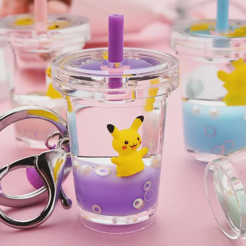 Парный брелок Quicksand Pikachu - милый акриловый аксессуар для сумки и подвеска для автомобиля