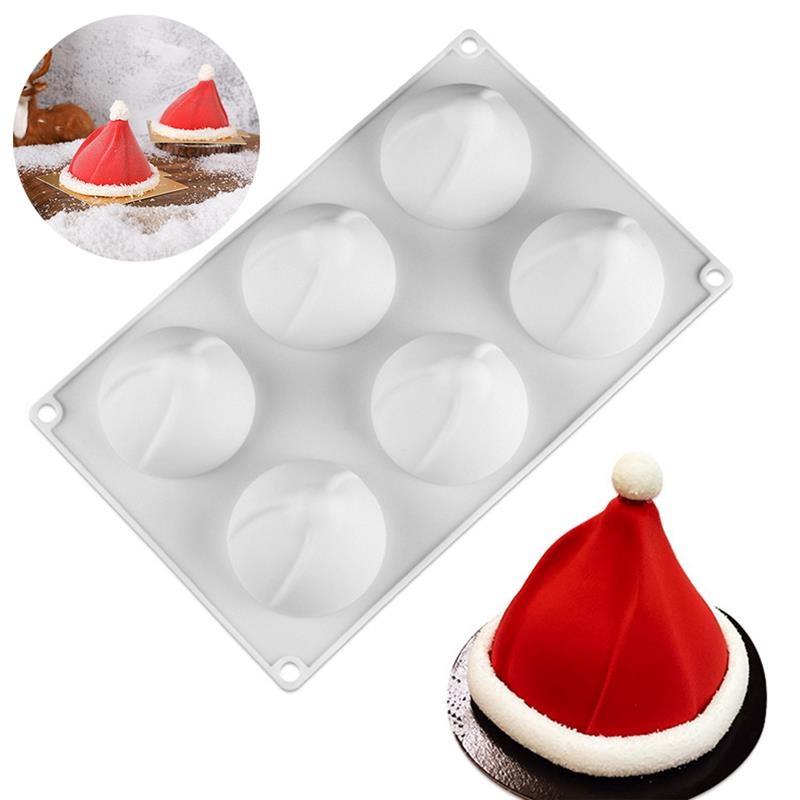 Новая Рождественская шляпа, силиконовые формы, инструмент для украшения торта, формы для выпечки, французский десерт, мусс, форма для торта, форма для выпечки Cu