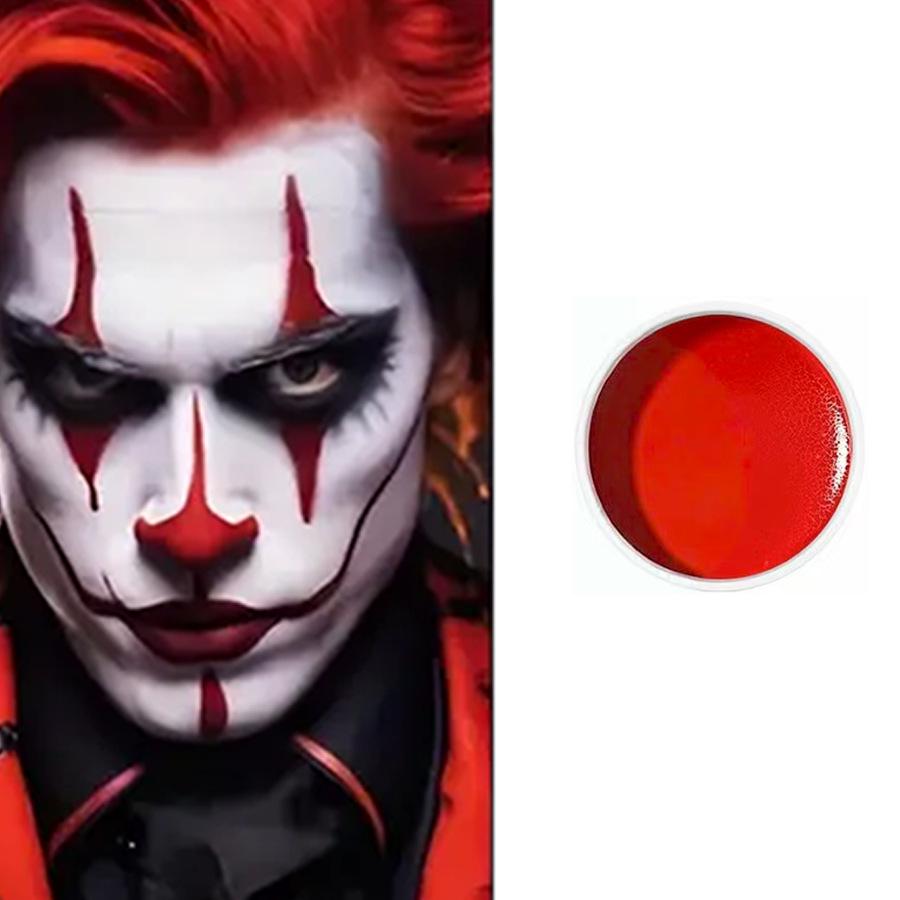 12-Color Fluorescent Face & Body Paint for Halloween, World Cup, and Theater
