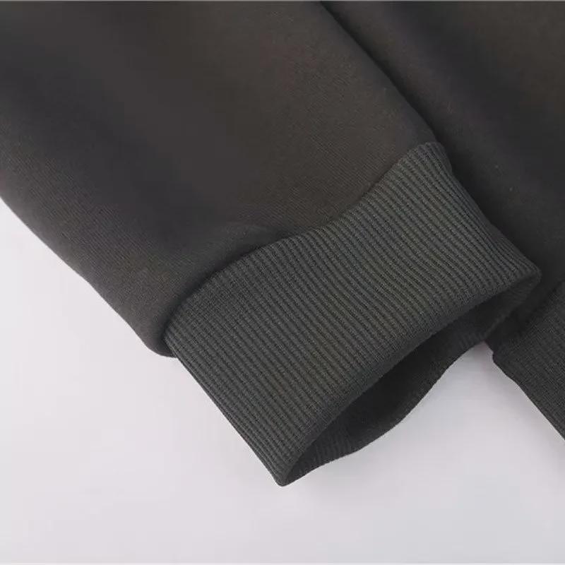 Мужская серая толстая бархатная толстовка с капюшоном: Осенне-зимняя повседневная спортивная куртка-кардиган большого размера