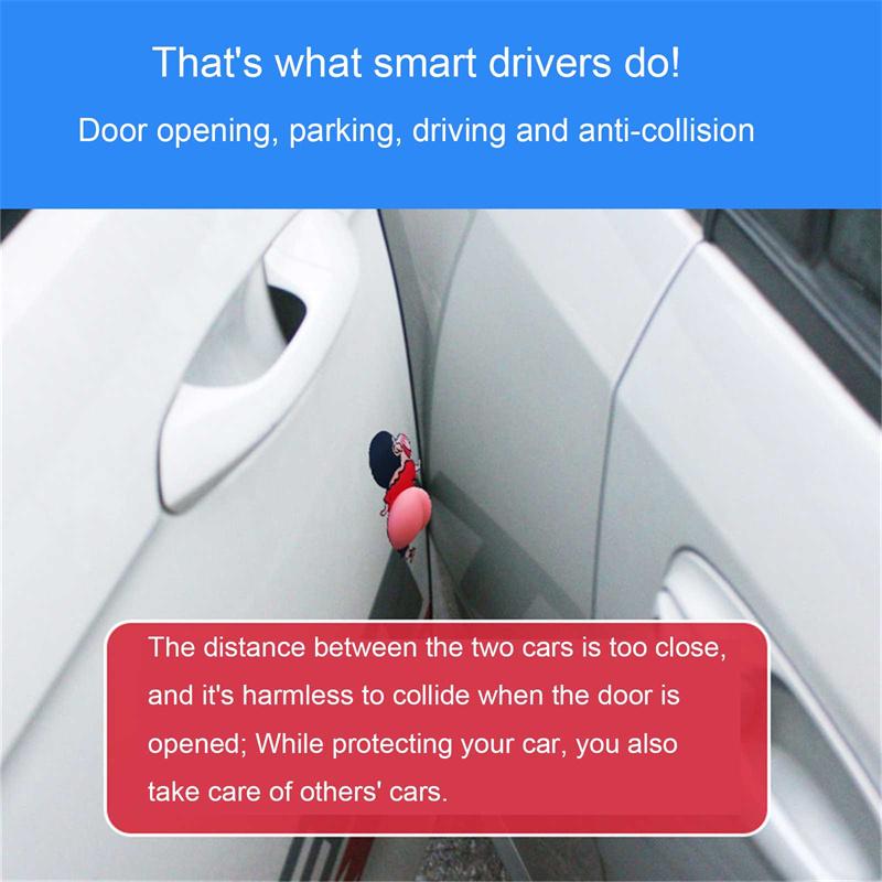 Защита от натирания двери автомобиля протектор против царапин милый приклад мультфильм против столкновений полосы украшения тела бампер защита губ
