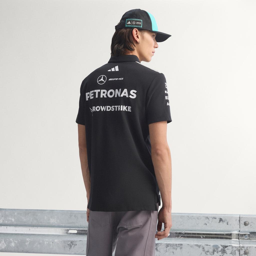ADIDAS Mercedes-Amg F1 Team Engineer Polo Shirt - Black / Ke5523