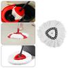 3Pcs Mop Replacement Pads Press Inline Soft Thickened Good Water Absorption Fiber Triangle Mop Replacement Heads for Home