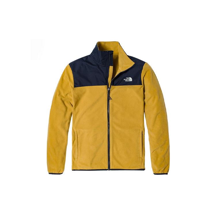 The North Face Флисовые топы мужские желтые с воротником-стойкой умеренные прочие NF0A49AE-5G4