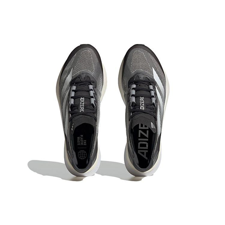 adidas Adizero Boston 12 Black White Мужские кроссовки Core-Black Cloud-White Carbon ID4234