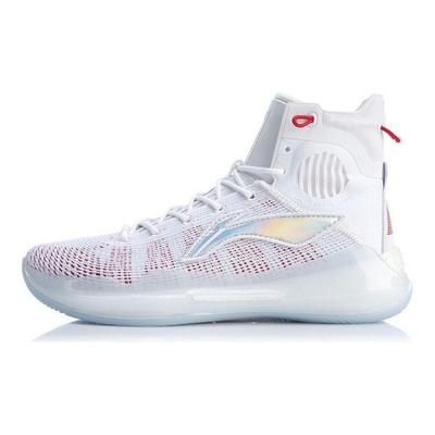 Баскетбольные кроссовки Li Ning Yu Shuai 13 мужские кроссовки белые красные ABAP031-1