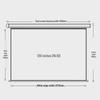 Deli Electric Remote Control Projector Screen