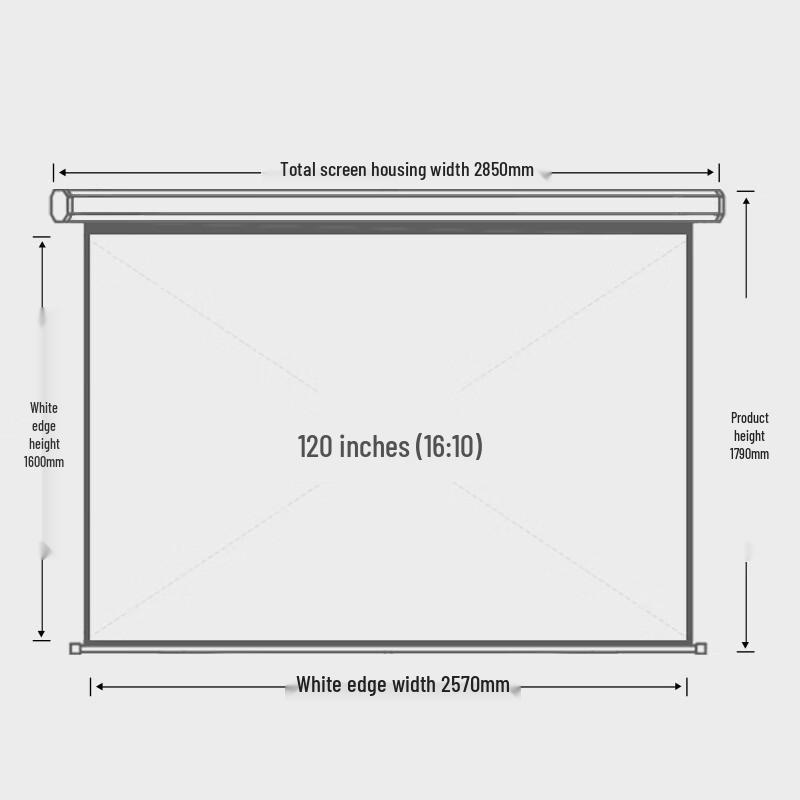 Deli Electric Remote Control Projector Screen