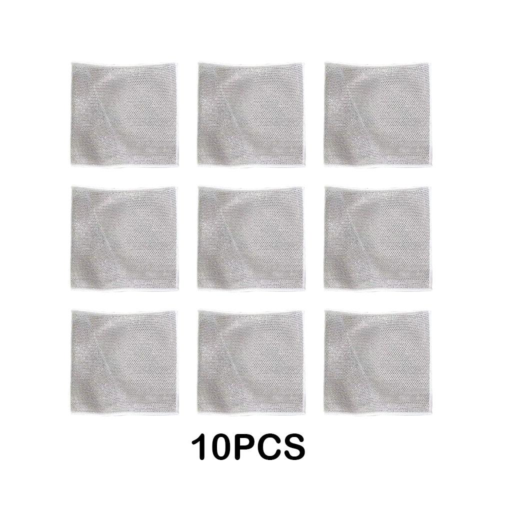 WUISOLQP 10 шт. Бытовая тряпка для уборки Быстросохнущая и многоцелевая прочная тряпка из волокна для кухонных принадлежностей Тряпка для мытья посуды
