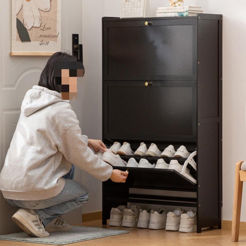 Entryway Shoe Cabinet Ultra-Thin Space-Saving Flip-Up Shoe Rack Large Capacity Storage Multi-layer Storage Cabinet Pratical New