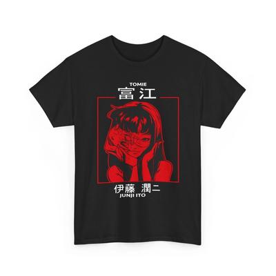 Футболка Junji Ito Uzumaki, Футболка с аниме-хоррором, Футболка Guro Japan