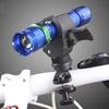Plastic Bicycle Light Bracket Adjustable High Strength U Shape Design Flashlight Bike Mount for Bicycle
