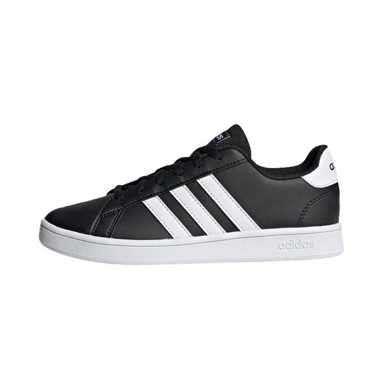 Adidas Neo GRAND COURT K Abrasion Resistant Abrasion Resistant Low top Skateboard Shoes Black Kids' EF0102