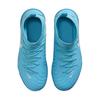 Nike Phantom Luna 2 Slip Resistant Abrasion Resistant Mid top Kids' Soccer Shoes Blue Sneakers FJ2607-400