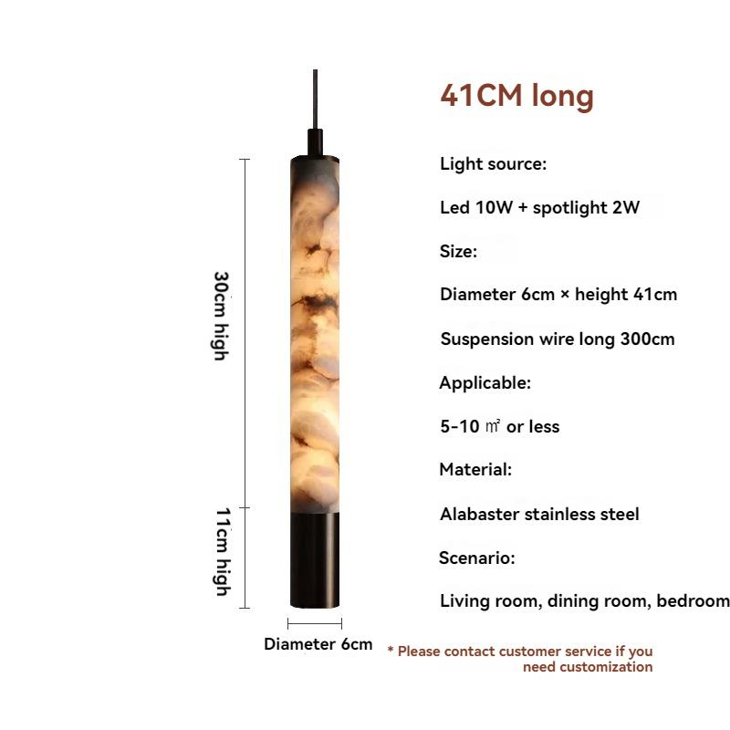 Spanish natural marble pendant light modern luxury villa hotel bar bedroom light home decoration simple design pendant light