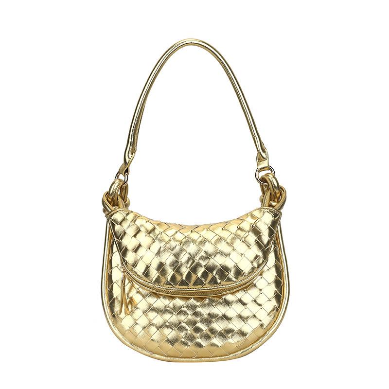 2024 новая сумка ручной работы, модная легкая роскошная женская сумка, простая сумка через подмышку в форме полумесяца, сумка через плечо