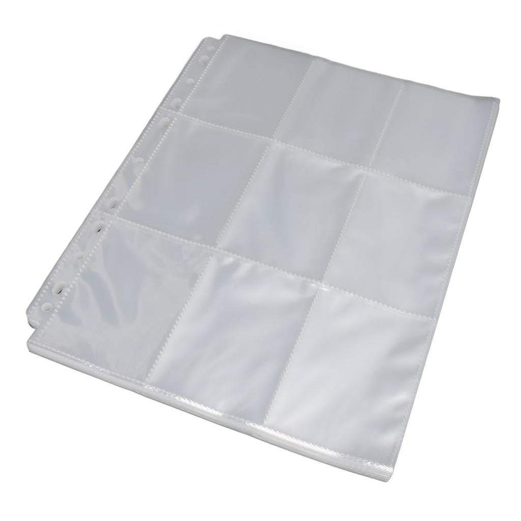 40 шт. конверты для торговых карточек, двухсторонние конверты для карточек, листы для переплета, прозрачная пластиковая страница для карточек