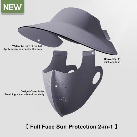 Женская шляпа с защитой лица, солнцезащитная дышащая однотонная шляпа от солнца