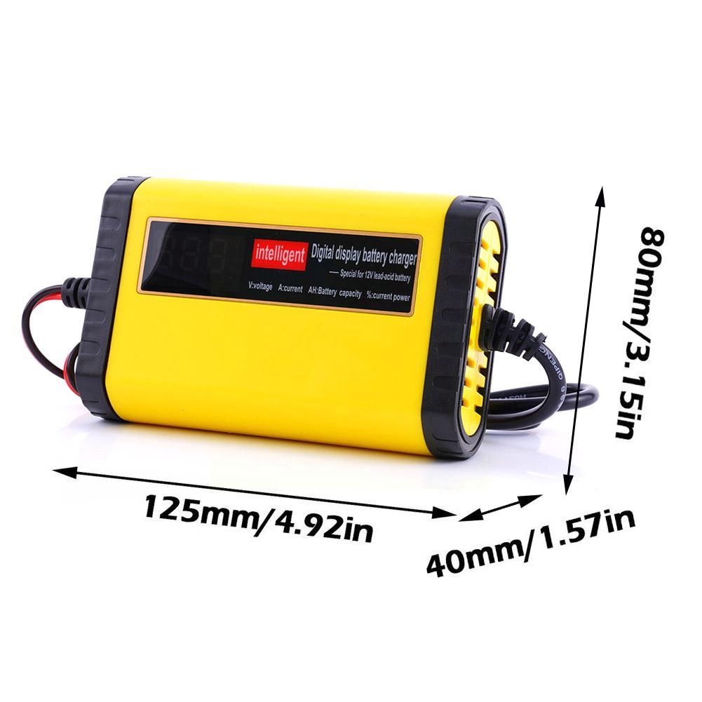 12v 2a автомобильное зарядное устройство для аккумулятора светодиодный дисплей мотоциклетные аккумуляторы зарядка короткое замыкание для 12v 12ah 14a свинцово-aci Y1L4