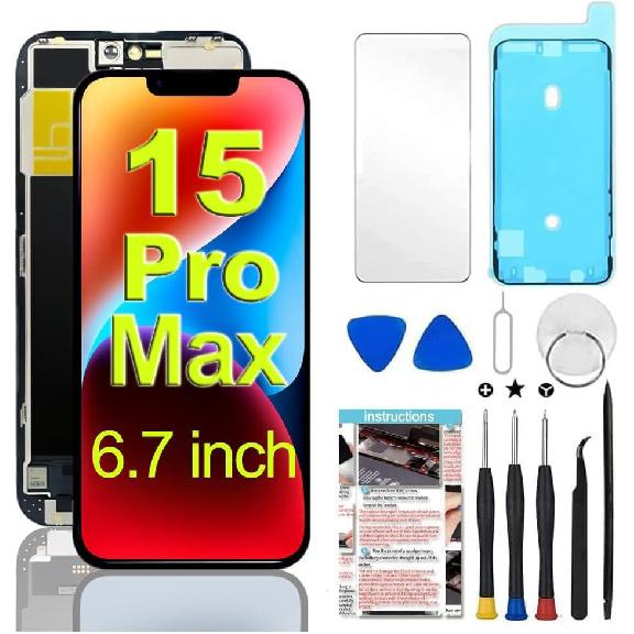 Для замены экрана iPhone XR 6,1 дюйма, ЖК-дисплей, сенсорный экран, сборка дигитайзера с инструментами для ремонта, совместим с моделями A1984, A2105, A2106,