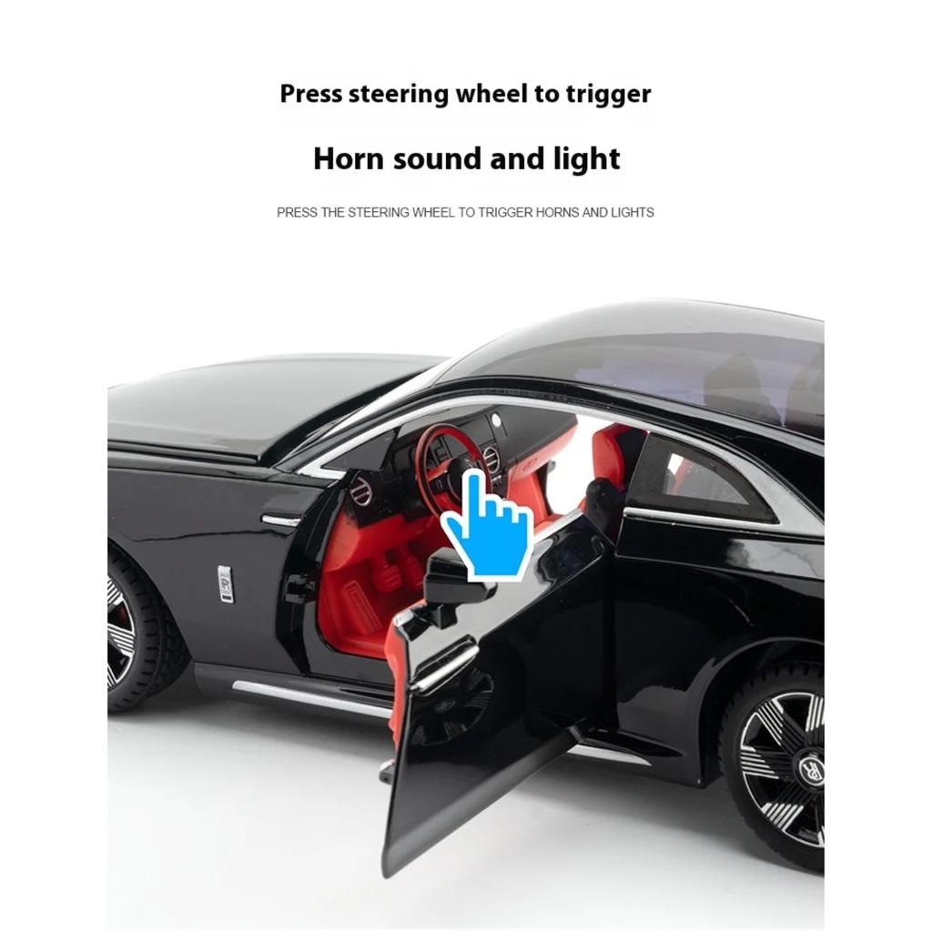 1/24 Scale Rolls Shining Alloy Model Toy Vehicle, Best Collection for Vehicle Enthusiasts, Christmas/Birthday Gifts