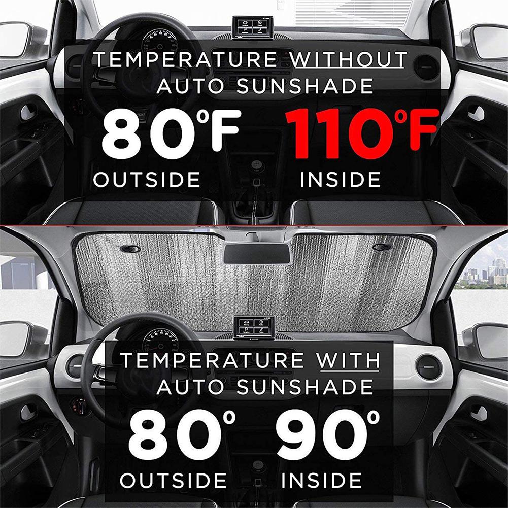 Car Front Window Sunshade UV Protection Shade Sun Protector Windshield Visor Cover Auto Curtain Sunshade Accessories