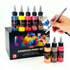 Набор акриловых красок для аэрографа с заостренным соплом, 28 цветов, для DIY-моделей и росписи фигурок