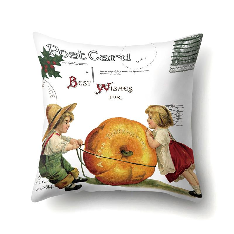 Хэллоуин Наволочка Подушка для поясницы автомобиля Тыква Чехол для диванной подушки Офис Дом Гостиная Наволочка