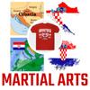 Croatia Croatian Flag MMA Kick Boxing UFC Muay Thai T-Shirt Graphic Retro Vintage Paris Olympic Game 3D Print Men Women Unisex Short Sleeve Round Neck