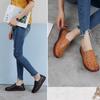 Summer Genuine Leather Shoes New Fashion Women Shoes Woman For Mom Women's Flats Comfortable Handmade Pregnant Hole Sandals Shoes