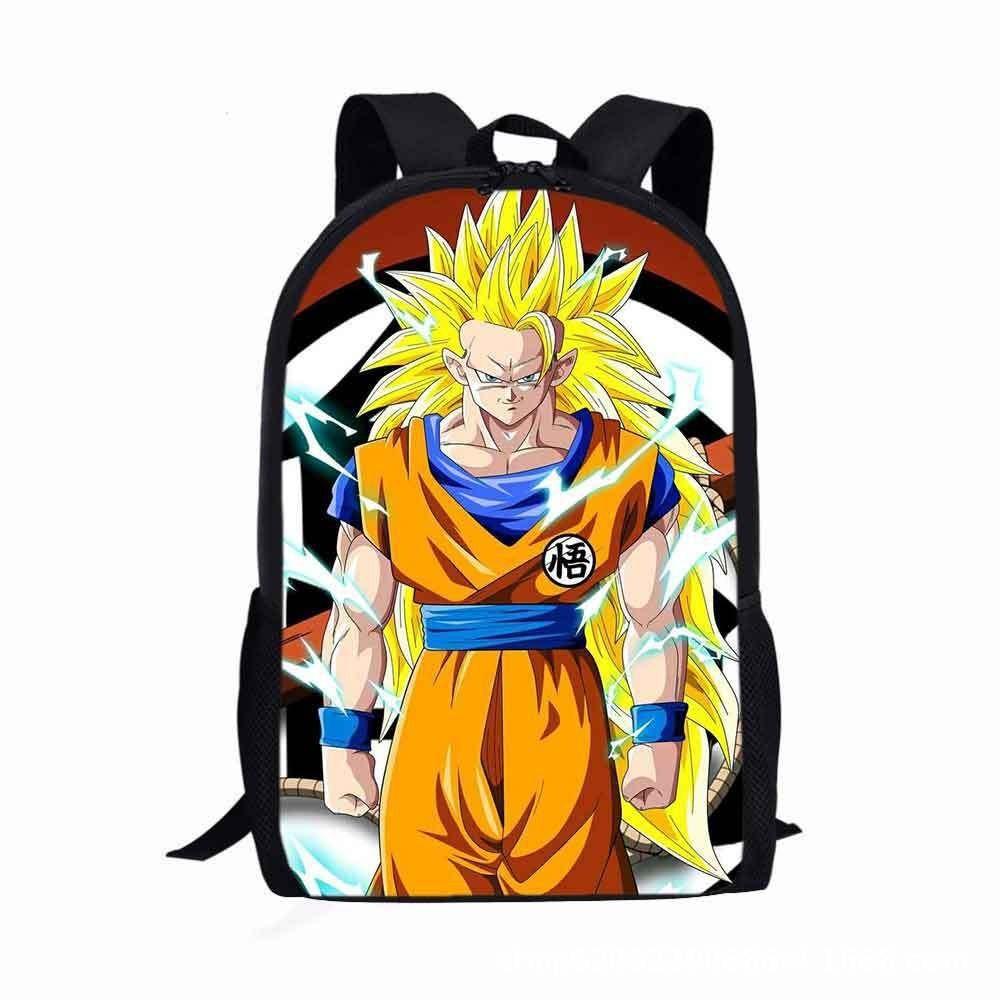 Dragon Ball Anime Kids Backpack With Durable Oxford Material And Air Cushion Straps For School