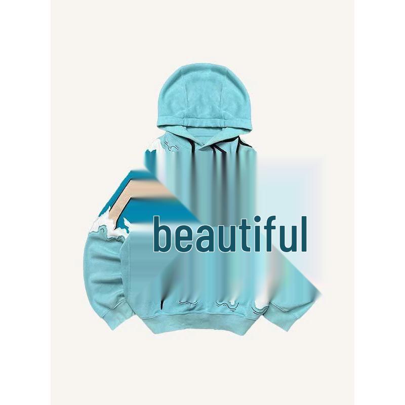 Худи с 3D-принтом в стиле американского ретро с черепом