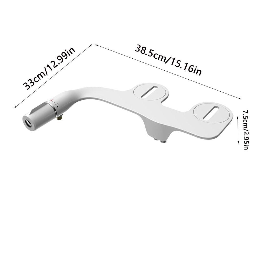 Non-Electric Toilet Bidet Sprayer Dual Nozzle Toilets Cleaning Nozzle Toilet Seat Attachment