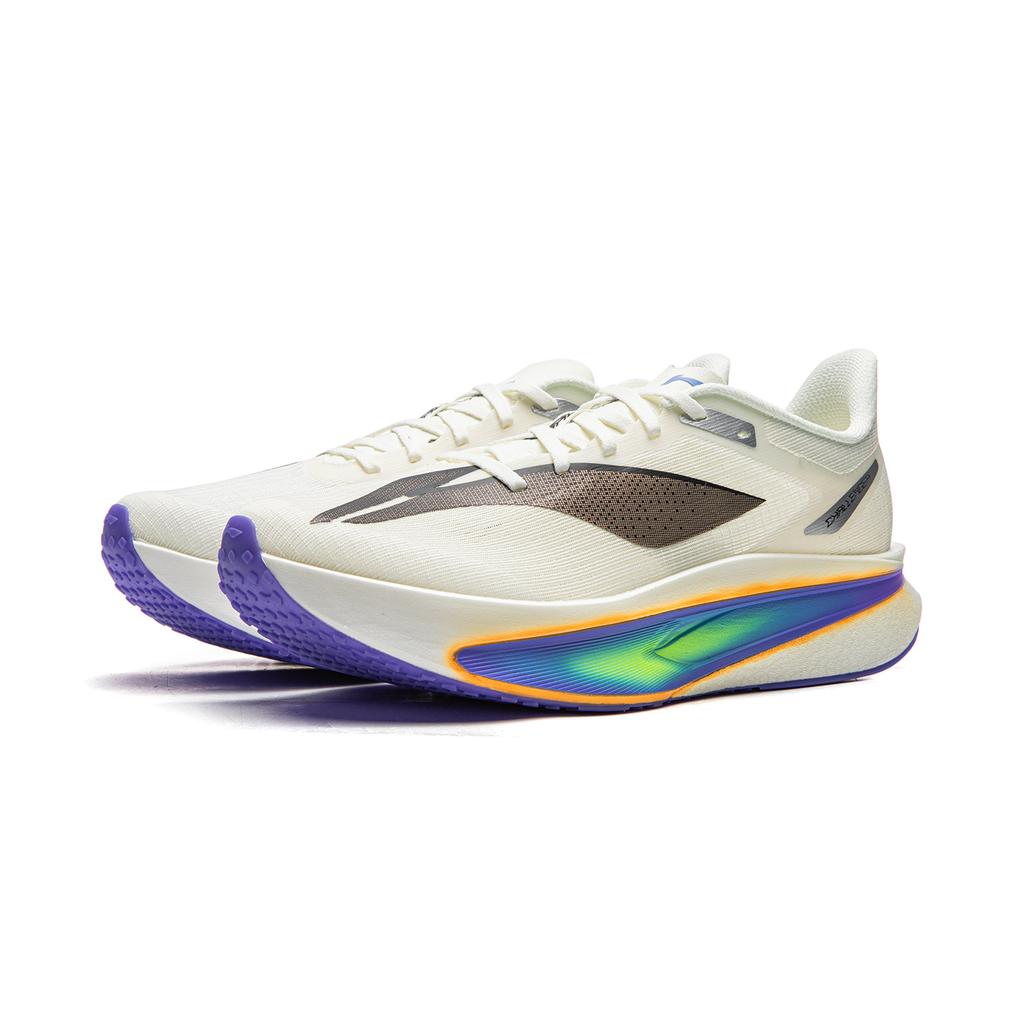 Li Ning Feidian 6 Challenger Амортизация Скользкая подошва Низкие Повседневные Беговые кроссовки Мужские Шампанское Белый ARMW003-35