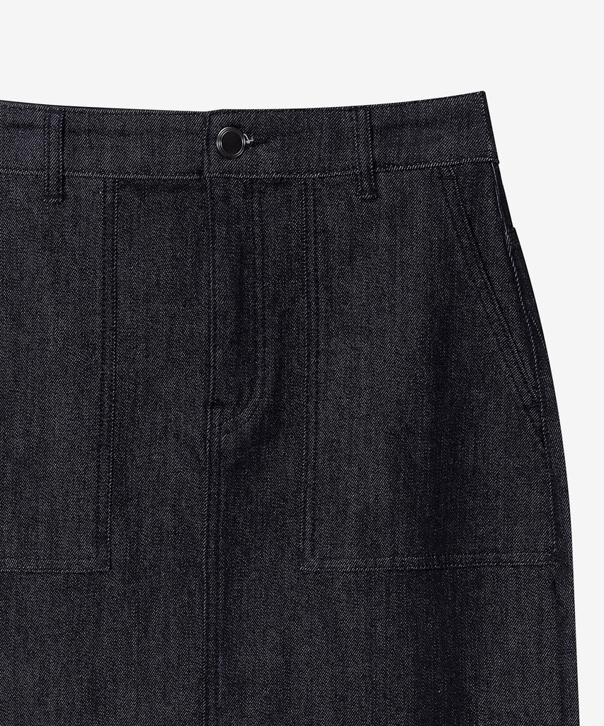 Mind Bridge Woman [W] H-Line Fatigue Denim Skirt