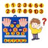 Детские Монтессори Игрушки Фетровые Пальчиковые Цифры Математическая Игрушка Счёт Раннее Обучение Развитие Интеллекта для Малыша Учебное Пособие Ребёнок