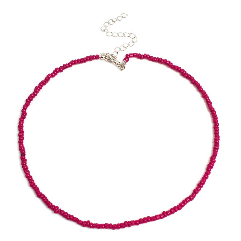 Богемные радужные бусины ручной работы, колье-колье, ожерелье ярких цветов, женские ювелирные изделия