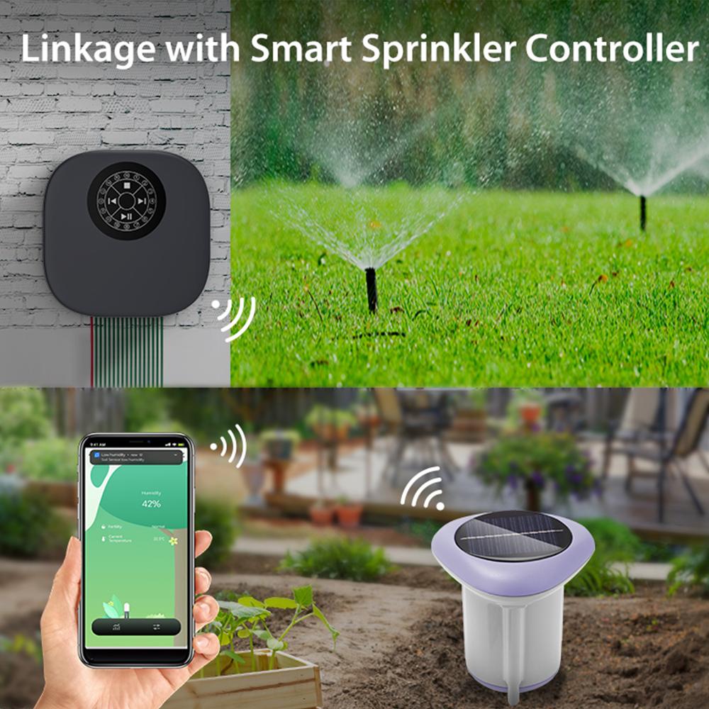 Измеритель температуры и влажности почвы Tuya Smart Zigbee Беспроводной тестер почвы Управление через приложение Термометр для почвы для садоводства и полива