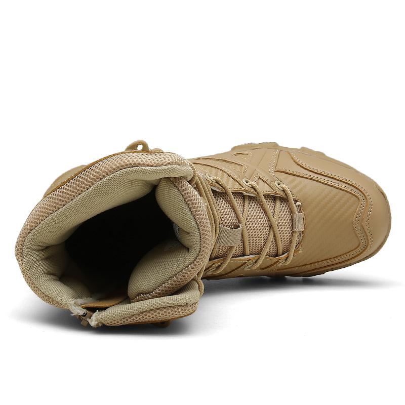 TUINANLE Зимние ботинки, мужские повседневные высокие мужские ботинки на шнуровке, непромокаемые зимние ботинки, Нескользящие ботильоны, уличные рабочие ботинки