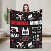 Criminal Minds I Love Spencer Reid Hearts Blankets TV Show Fleece Awesome Soft Throw Blankets Bedding Lounge All Season Travel