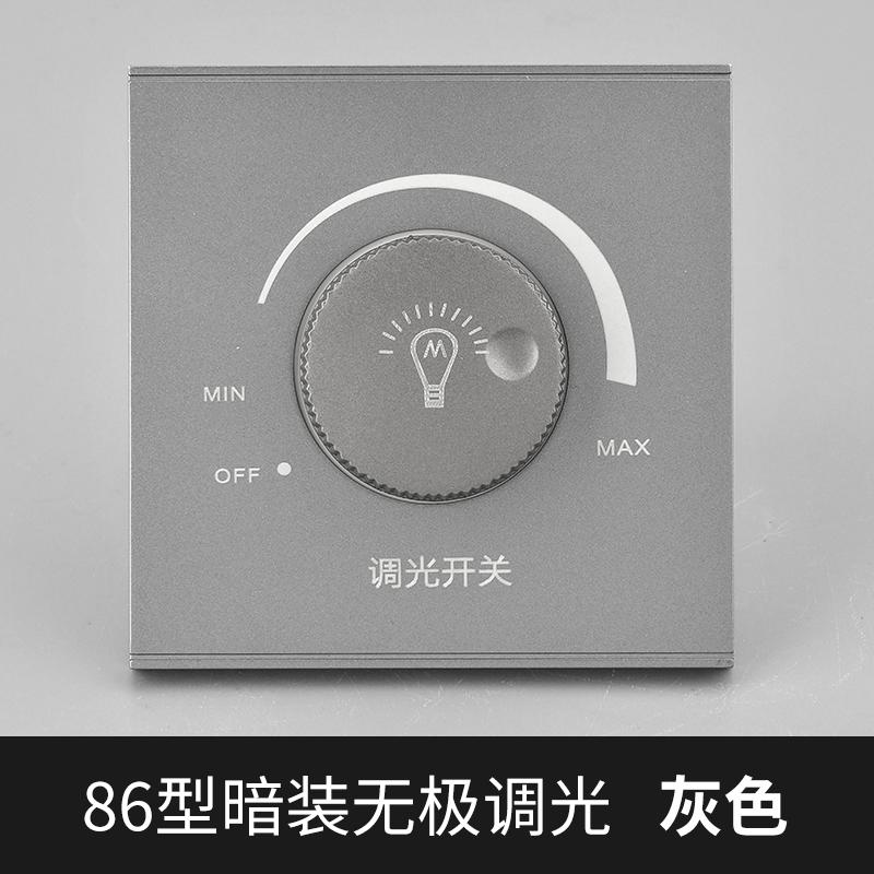 DepoGuye Wall-mounted LED Dimmer On/off Switch, Dimming 15-300W, AC 220V-250V Rotary Dimmer Switch, For Dimmable LED Lamps
