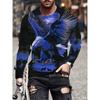 Men's T-Shirt Quick Drying Tops Summer Fashion Street Long Sleeve Tee Shirts 3D Graphic Print Tees Oversized Male Clothing